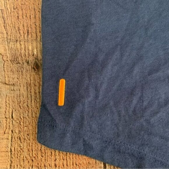 Lucy womens size xs oversized blue short sleeve graphic tshirt boxy tee high low - Picture 8 of 8